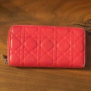 Dior Quilted Pink Wallet